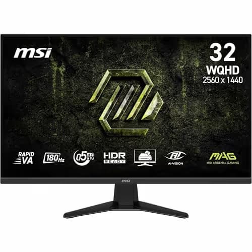 MSI MAG 325QF E18V 31.5" WQHD Rapid VA 180Hz image
