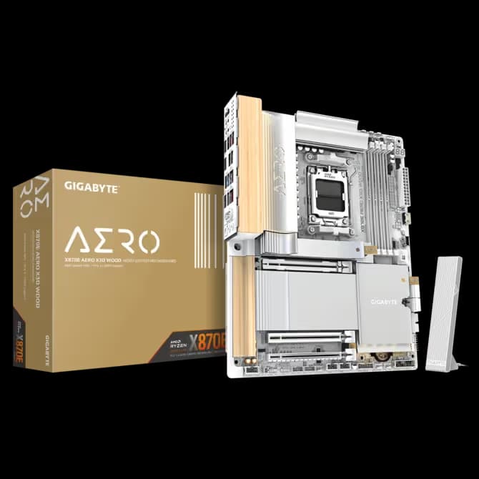 GIGABYTE X870E AERO X3D WOOD AM5 DDR5 ATX image