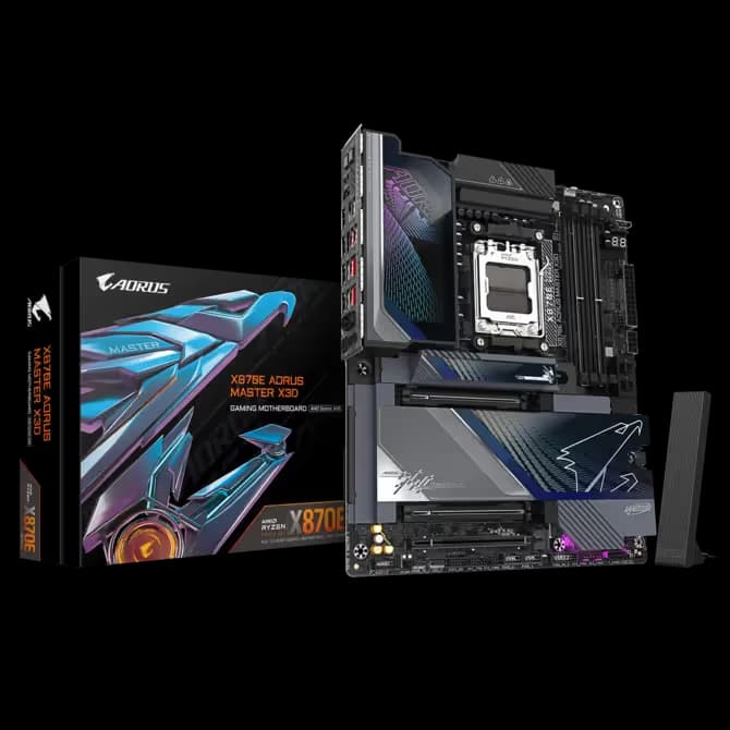 GIGABYTE X870E AORUS MASTER X3D AM5 DDR5 ATX main image