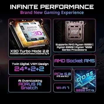 GIGABYTE X870E AORUS XTREME X3D AI TOP AM5 DDR5 E-ATX image