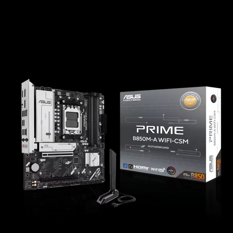 ASUS PRIME B850M-A WIFI-CSM AM5 DDR5 Micro-ATX image