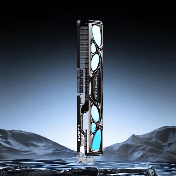 Yeston x GravaStar AMD RADEON RX 9070 XT 16G GDDR6 Mercury Nova OC image
