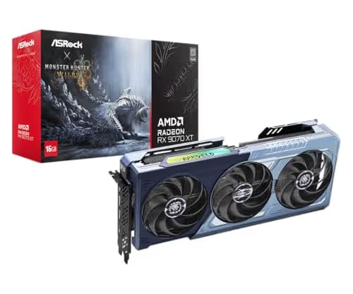 ASRock AMD Radeon RX 9070 XT Monster Hunter Wilds Edition 16GB GDDR6 image