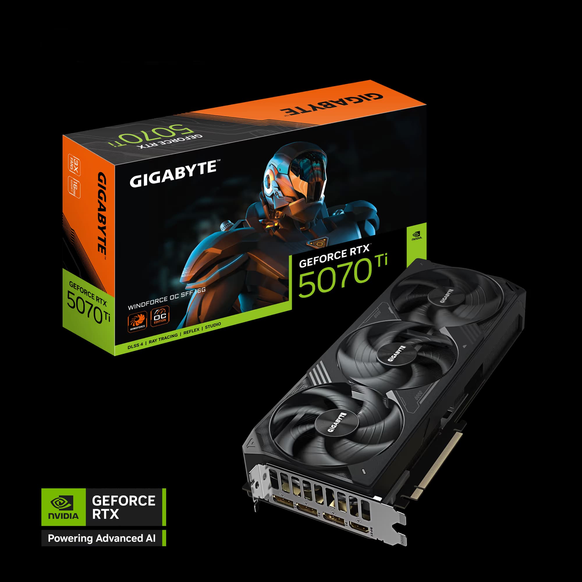 GIGABYTE GeForce RTX 5070 Ti WINDFORCE OC V2 16G GDDR7 image