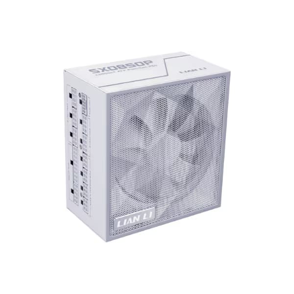 Lian Li SX Platinum 850W SXP Compact ATX Form Factor Power Supply w/ 12V-2x6 Cable - ATX 3.1 & PCIE 5.1 Compliant - 140mm Fan - Full Modular - White (SX0850P.W) image