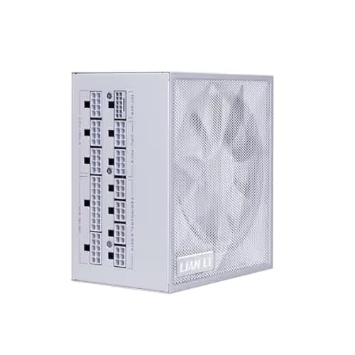 Lian Li SX Platinum 850W SXP Compact ATX Form Factor Power Supply w/ 12V-2x6 Cable - ATX 3.1 & PCIE 5.1 Compliant - 140mm Fan - Full Modular - White (SX0850P.W) image