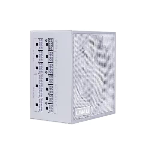 Lian Li SX Platinum 1000W SXP Compact ATX Form Factor Power Supply w/ 12V-2x6 Cable - ATX 3.1 & PCIE 5.1 Compliant - 140mm Fan - Full Modular - 10 Year Warranty - White (SX1000P.W) image