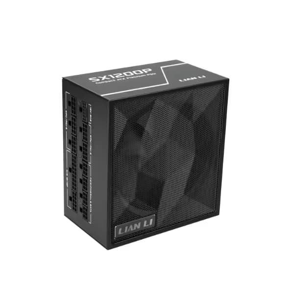 Lian Li SX Platinum 1200W SXP Compact ATX Form Factor Power Supply w/ 12V-2x6 Cable - ATX 3.1 & PCIE 5.1 Compliant - 140mm Fan - Full Modular - 10 Year Warranty - Black (SX1200P.B) image