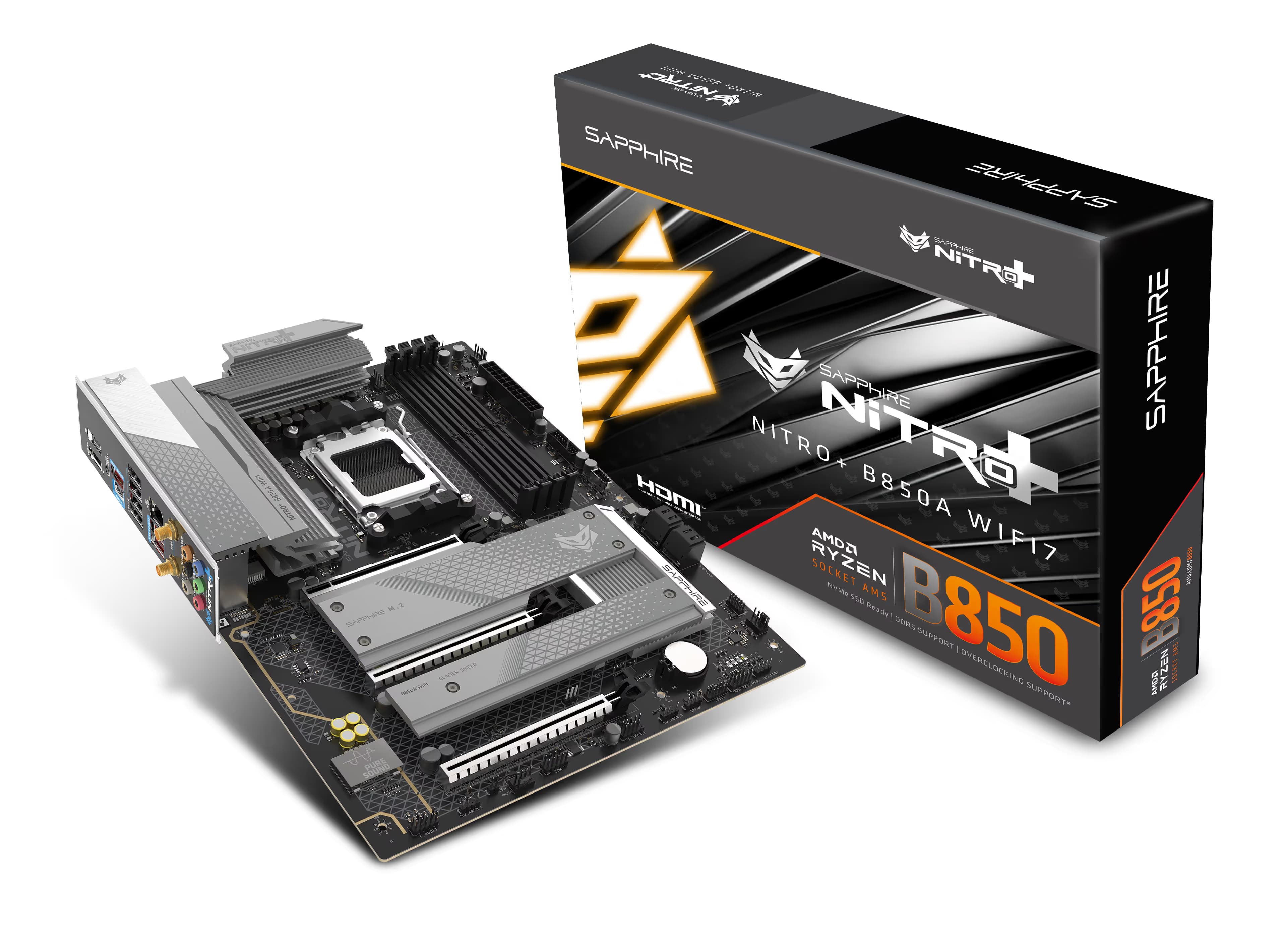 SAPPHIRE NITRO+ B850A WIFI 7 AM5 DDR5 ATX image
