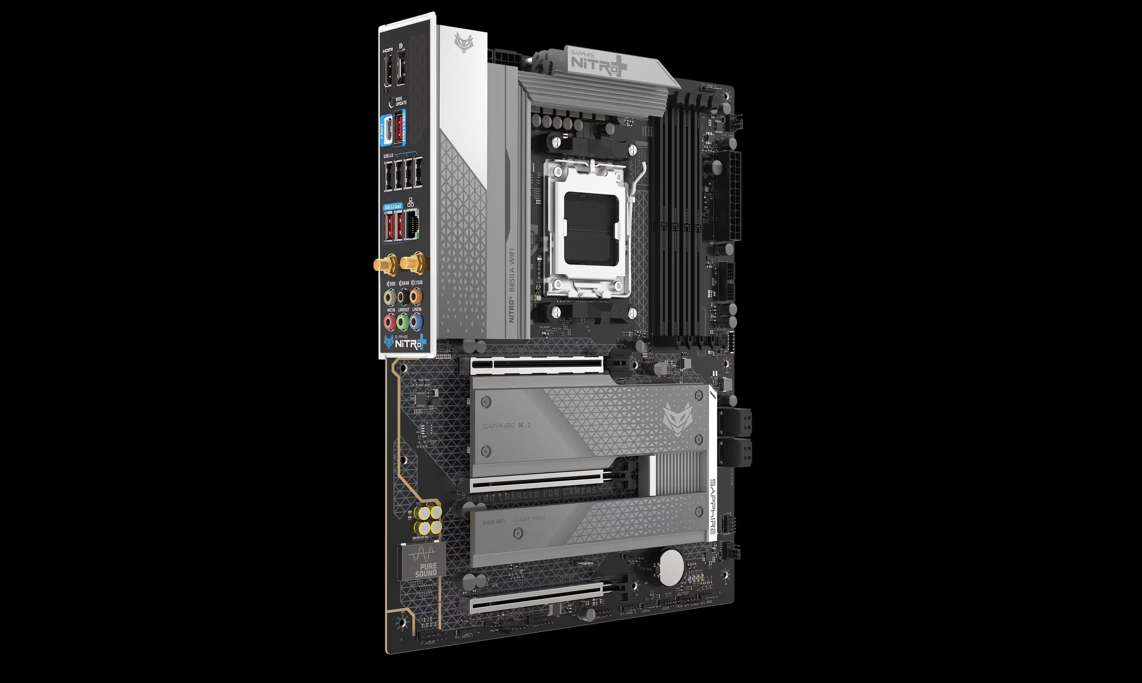 SAPPHIRE NITRO+ B850A WIFI 7 AM5 DDR5 ATX image