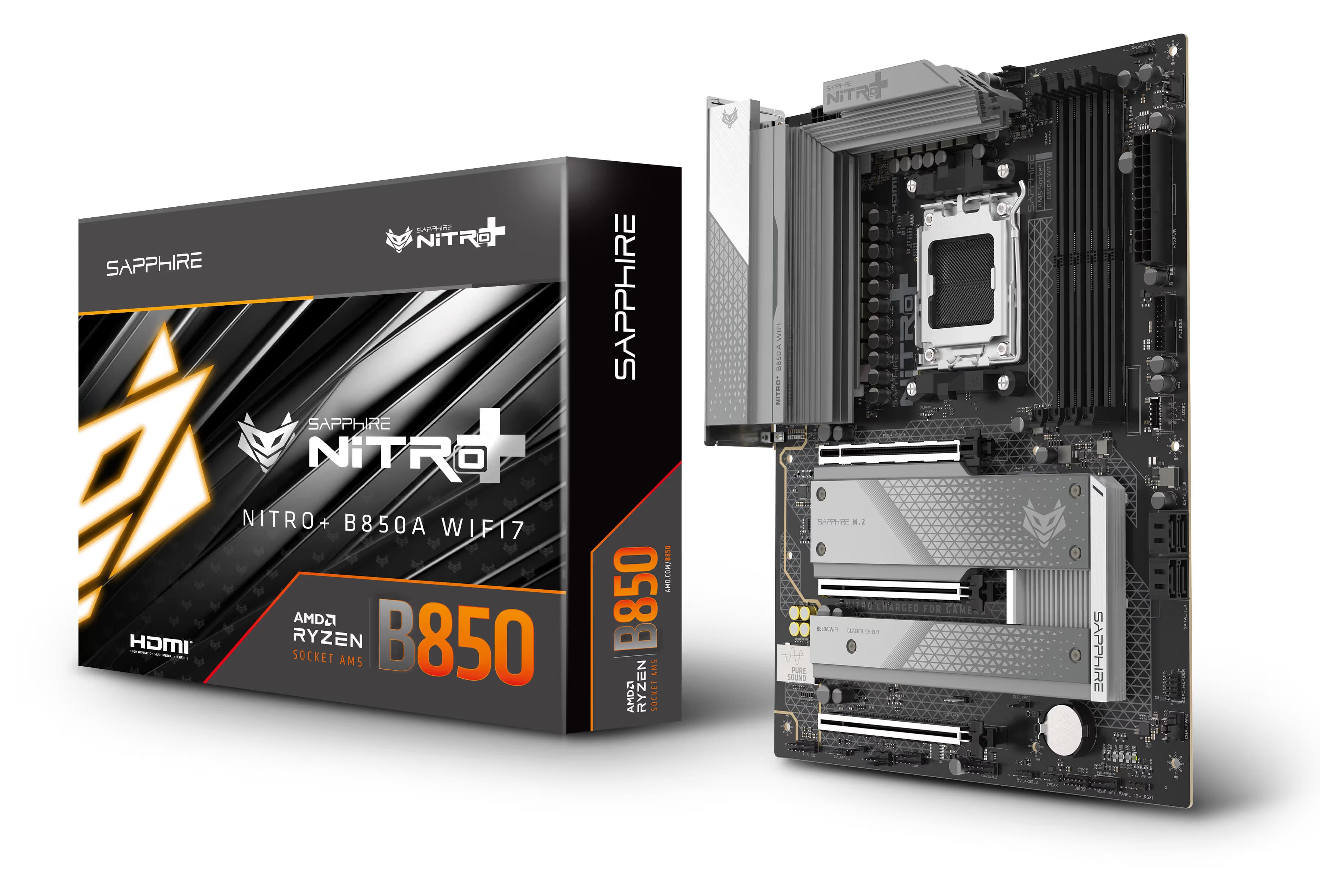SAPPHIRE NITRO+ B850A WIFI 7 AM5 DDR5 ATX image