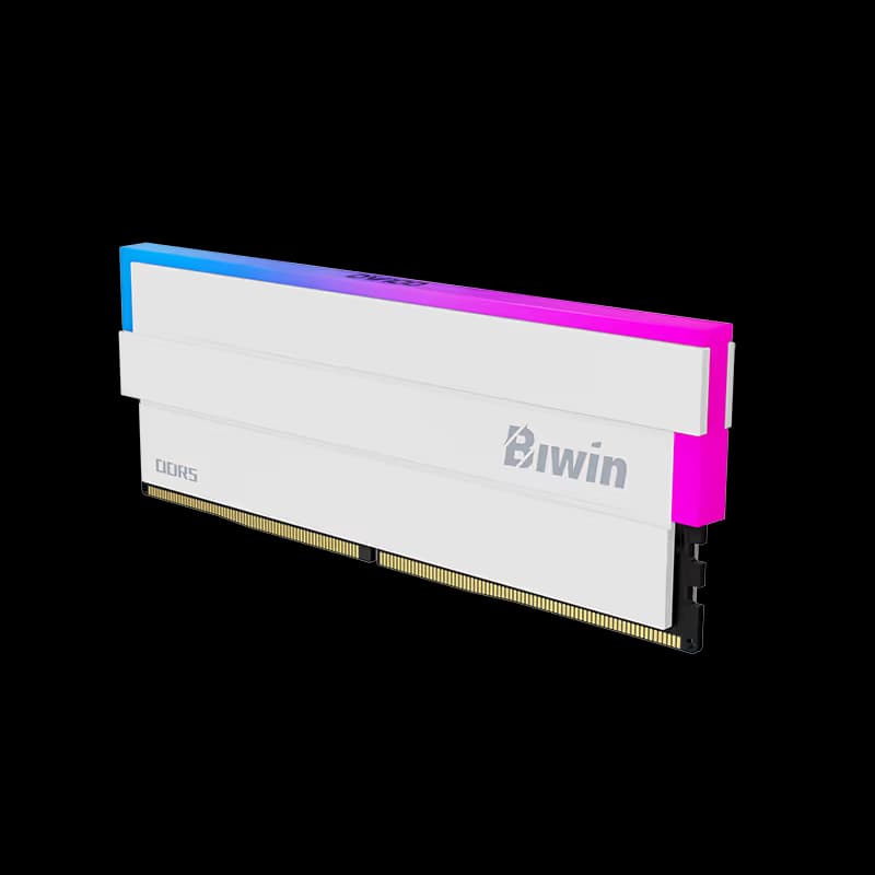 Biwin White Opal DW100 DDR5-6000 32 GB CL28 RGB RAM image