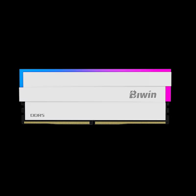 Biwin White Opal DW100 DDR5-6000 32 GB CL28 RGB RAM image