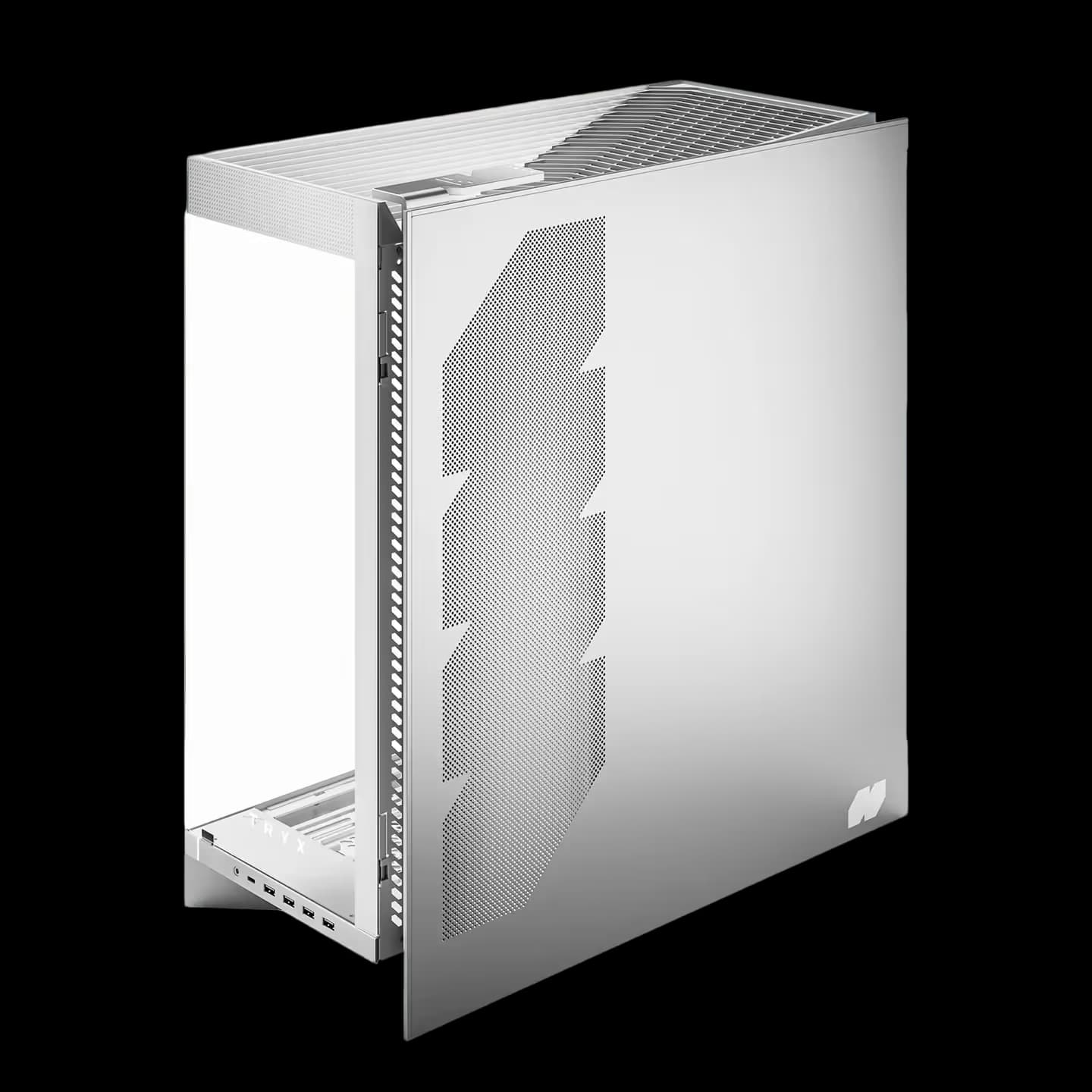 TRYX LUCA L70 White ATX PC Case Panoramic Glass with Front Panel ATX Case White image