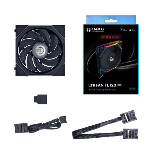 Lian Li UNI Fan TL Black 120mm Reverse image