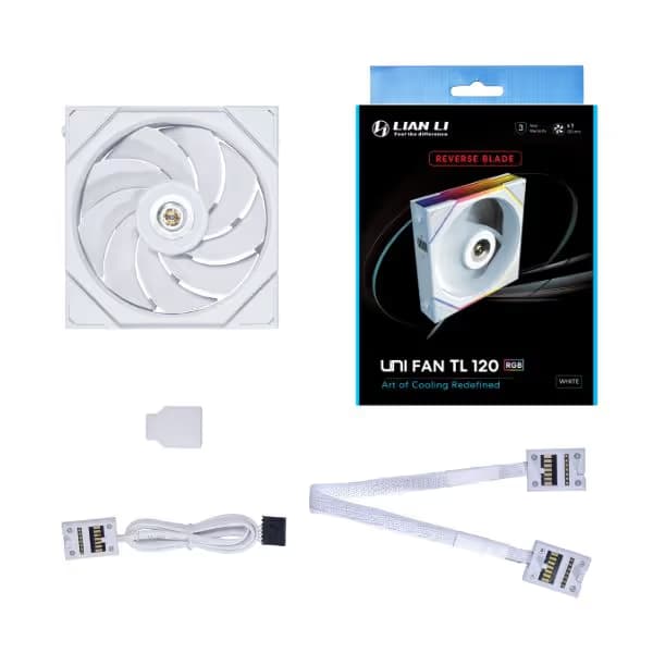 Lian Li UNI Fan TL White 120mm Reverse image