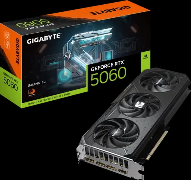 GIGABYTE GeForce RTX 5060 8G GAMING GDDR7 main image