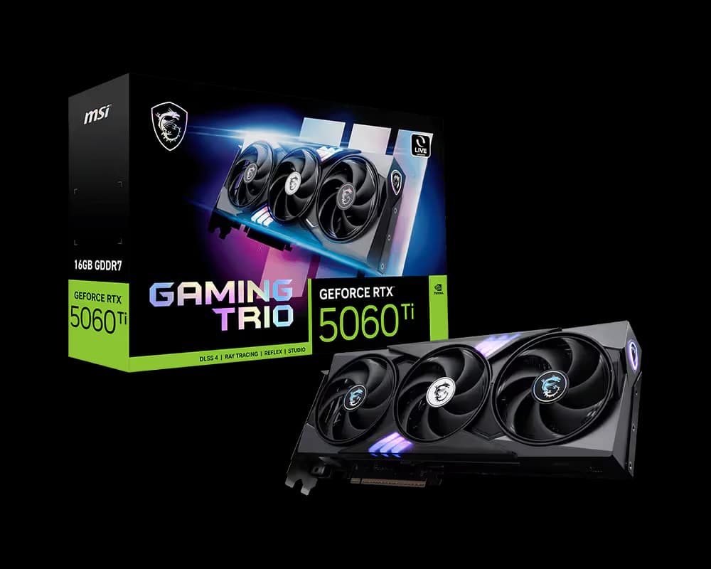 MSI GeForce RTX 5060 Ti 16G GAMING TRIO GDDR7 main image