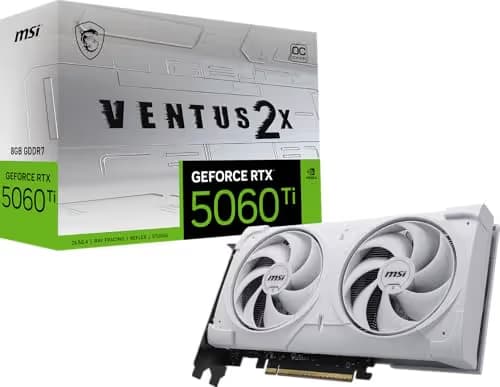 MSI GeForce RTX 5060 Ti 8G VENTUS 2X OC WHITE PLUS GDDR7 image