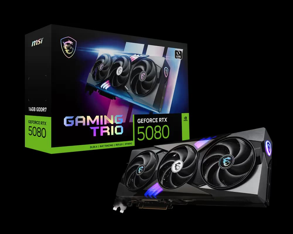 MSI GeForce RTX 5080 16G GAMING TRIO GDDR7 image