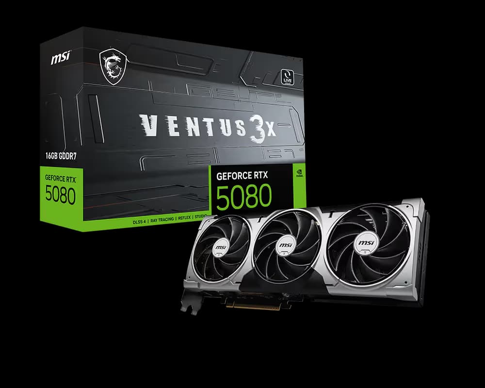 MSI GeForce RTX 5080 16G VENTUS 3X main image