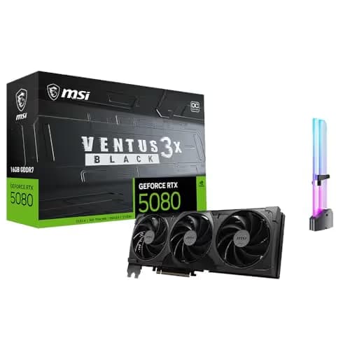 MSI GeForce RTX 5080 16G VENTUS 3X BLACK OC main image