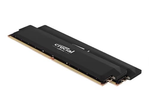Crucial Pro DDR5-6400 CL38 32GB Kit (16GBx2) UDIMM: OC Gaming Memory Black image