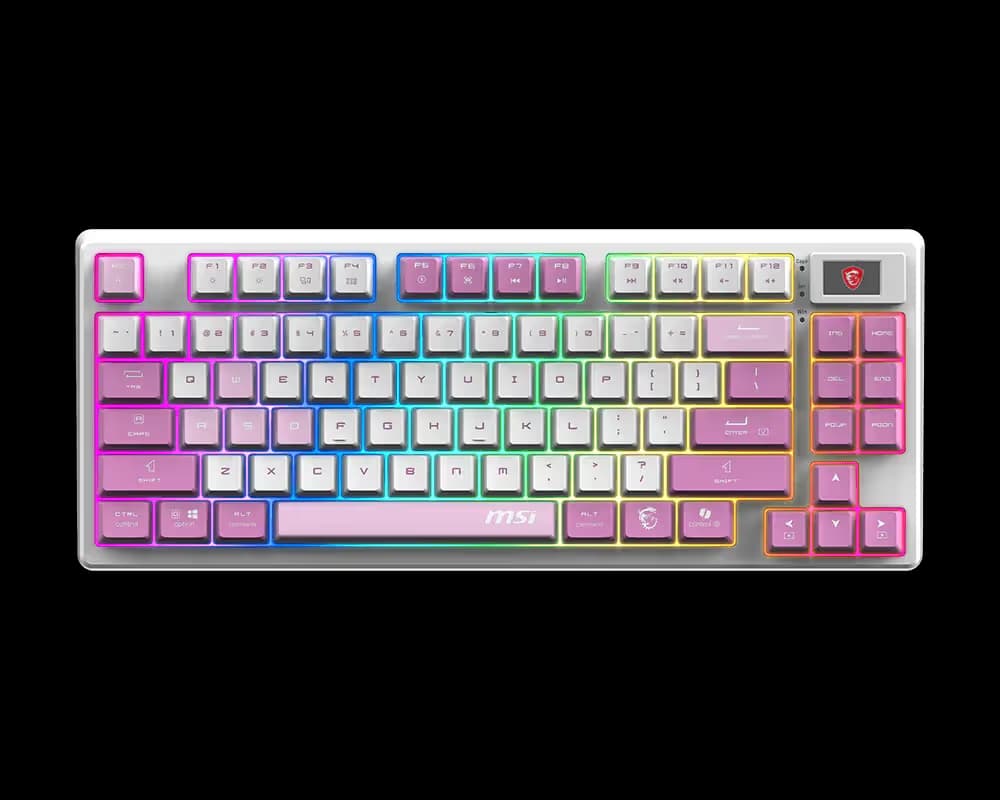 MSI FORGE GK600 TKL VIOLET Wireless Gaming Keyboard image