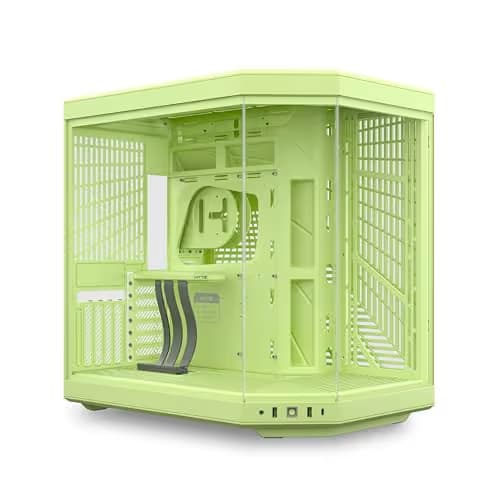 HYTE Y70 ATX Mid Tower Matcha Milk Tempered Glass Side Panel main image
