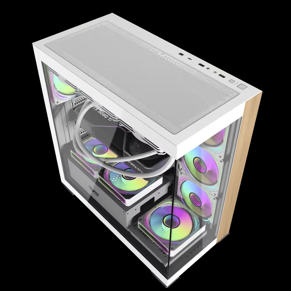 darkFlash DS900W Wood White ATX Mid Tower image