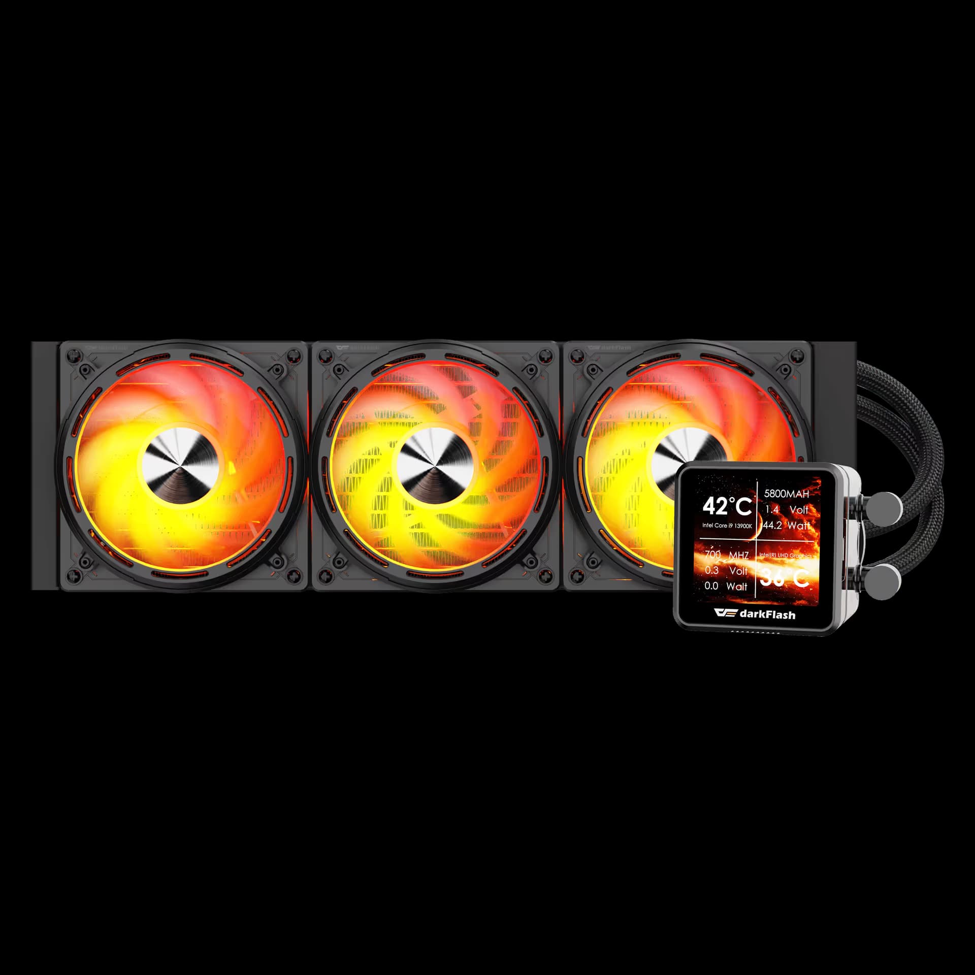 darkFlash EXPLORE DE360 Liquid CPU Cooler Black image