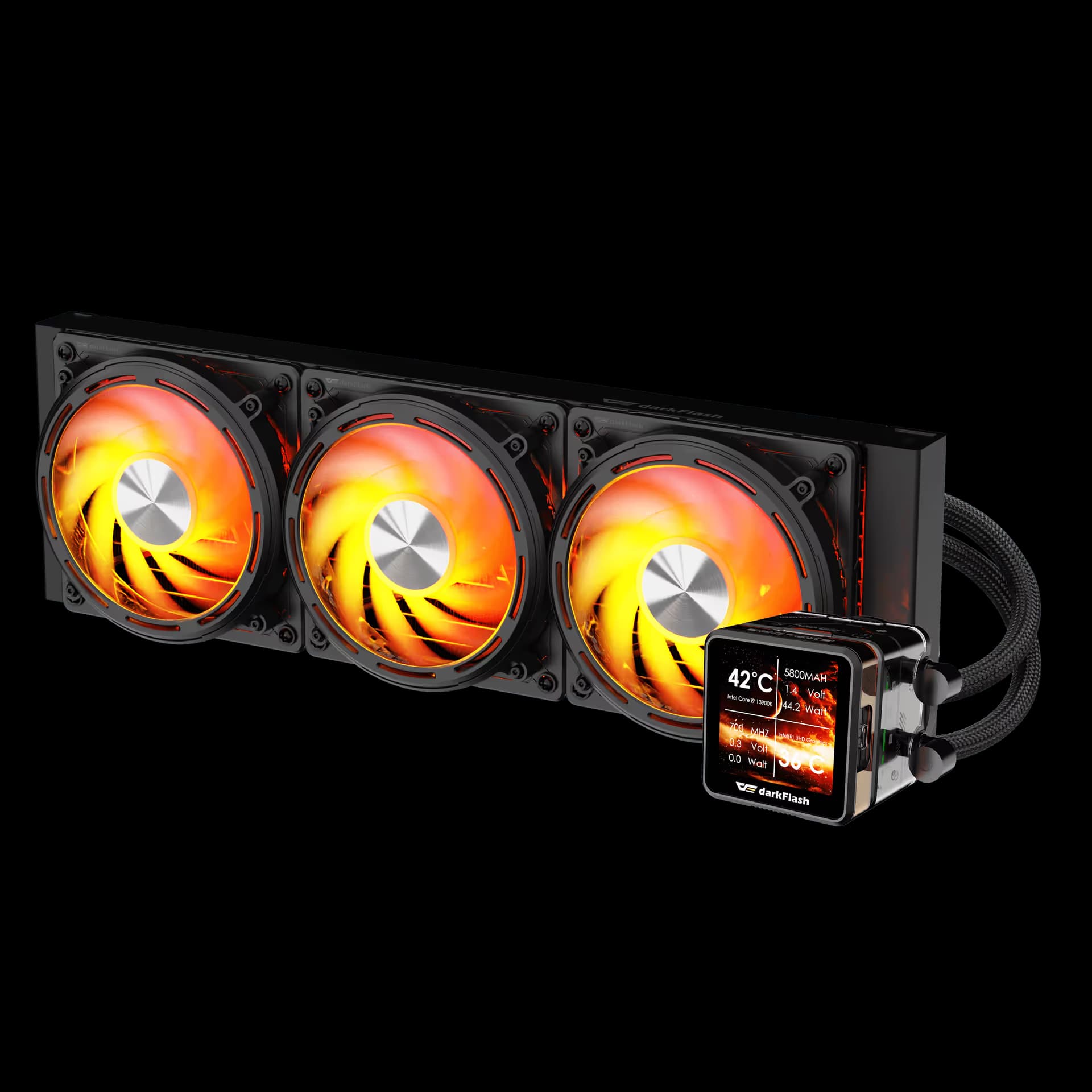 darkFlash EXPLORE DE360 Liquid CPU Cooler Black image