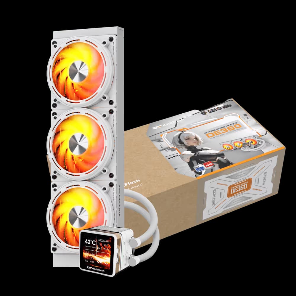 darkFlash EXPLORE DE360 Liquid CPU Cooler White image