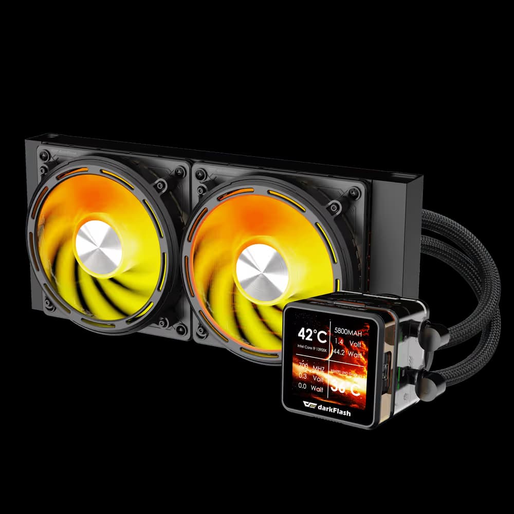 darkFlash EXPLORE DE240 Liquid CPU Cooler Black image