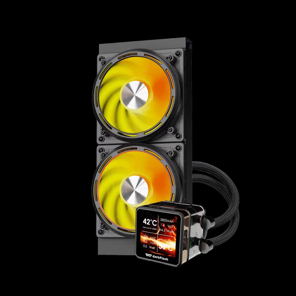 darkFlash EXPLORE DE240 Liquid CPU Cooler Black main image
