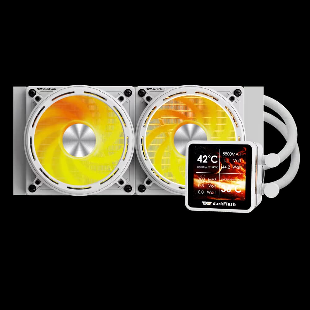 darkFlash EXPLORE DE240 Liquid CPU Cooler White image