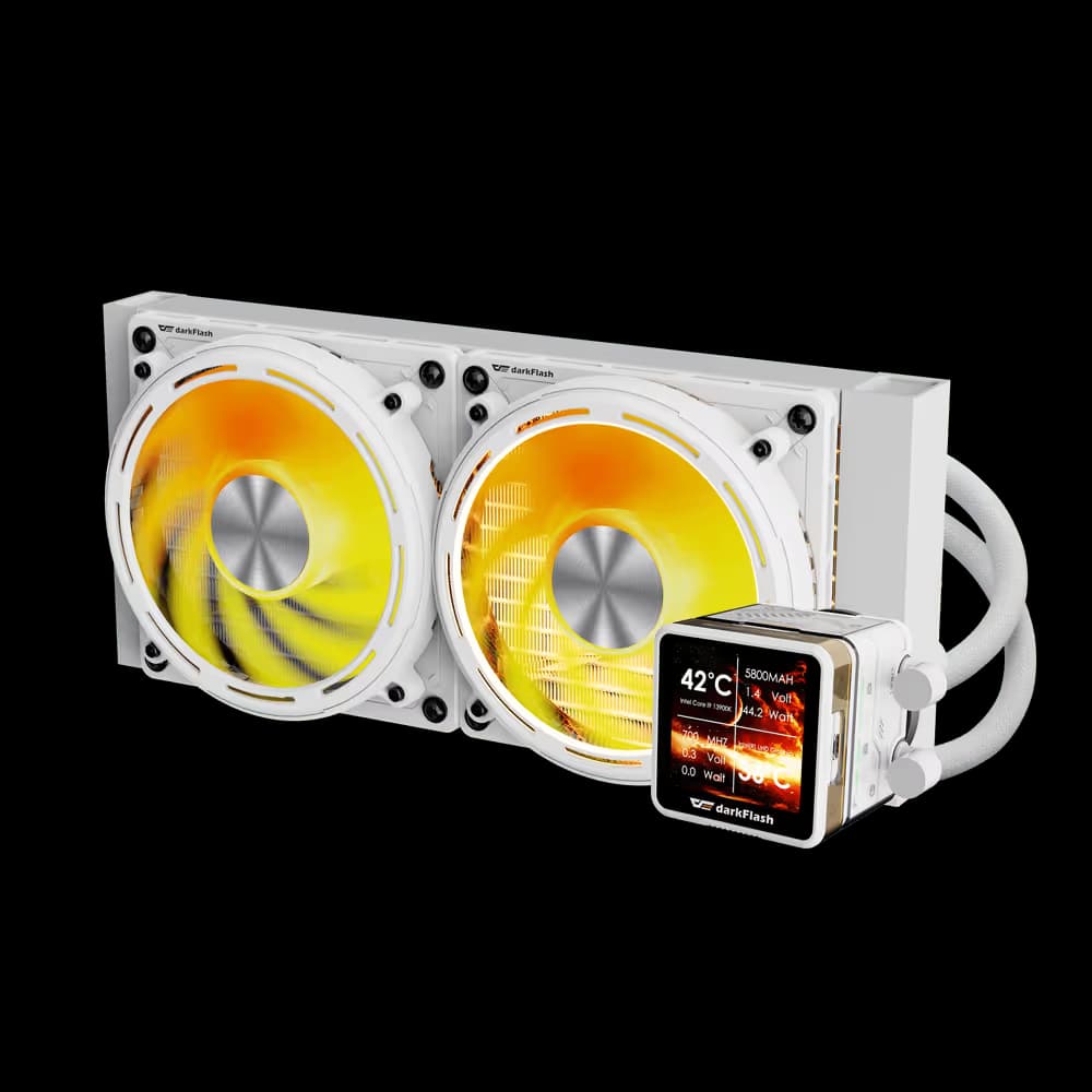 darkFlash EXPLORE DE240 Liquid CPU Cooler White main image
