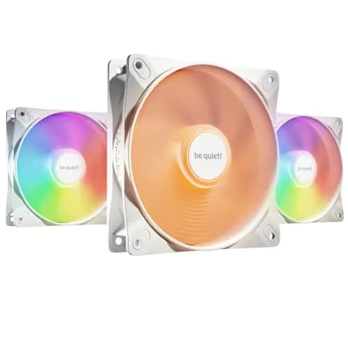 be quiet! Light Wings LX 120mm White Addressable RGB PWM 48.8 CFM 3-Pack image