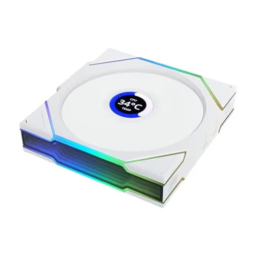 Lian Li UNI FAN TL120 LCD Wireless 120mm White image