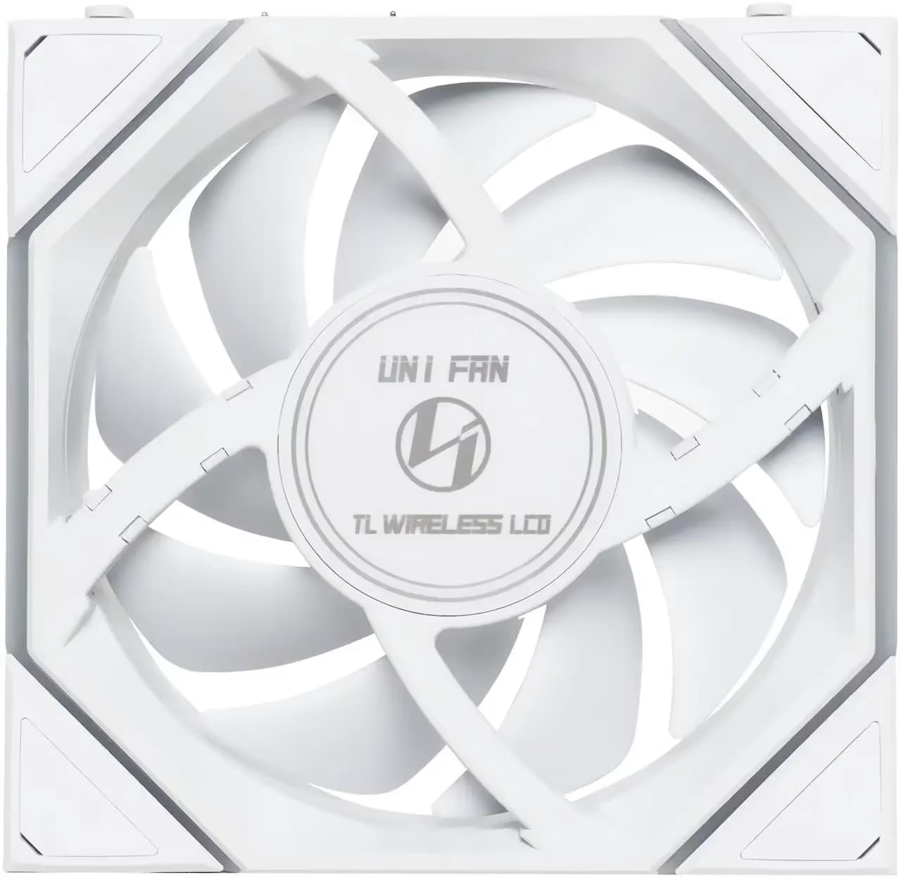  Lian Li UNI FAN TL120 LCD Wireless 120mm White Reverse Blade image
