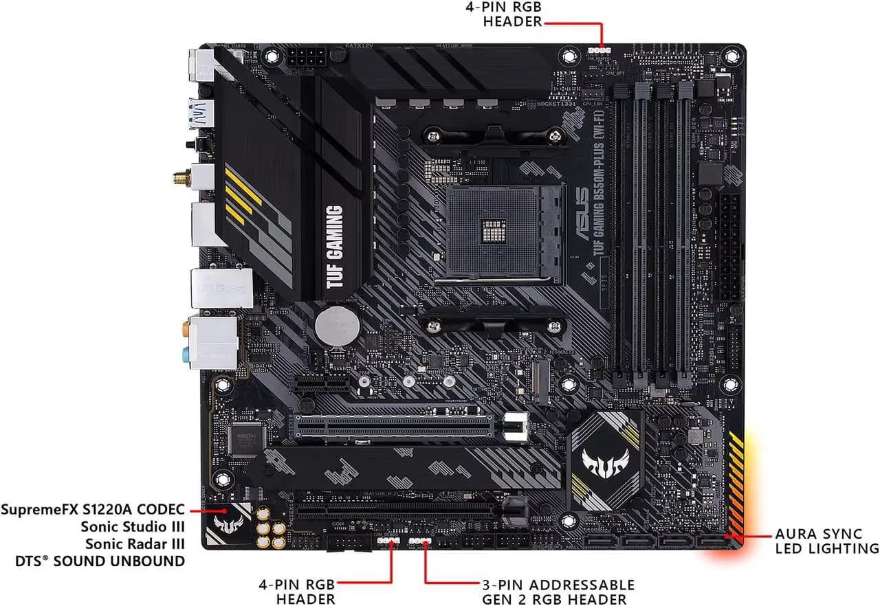 ASUS TUF GAMING B550M-PLUS image