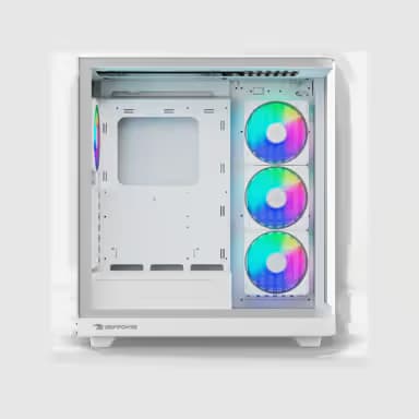 iBUYPOWER Trace X RGB Gaming Case - White image