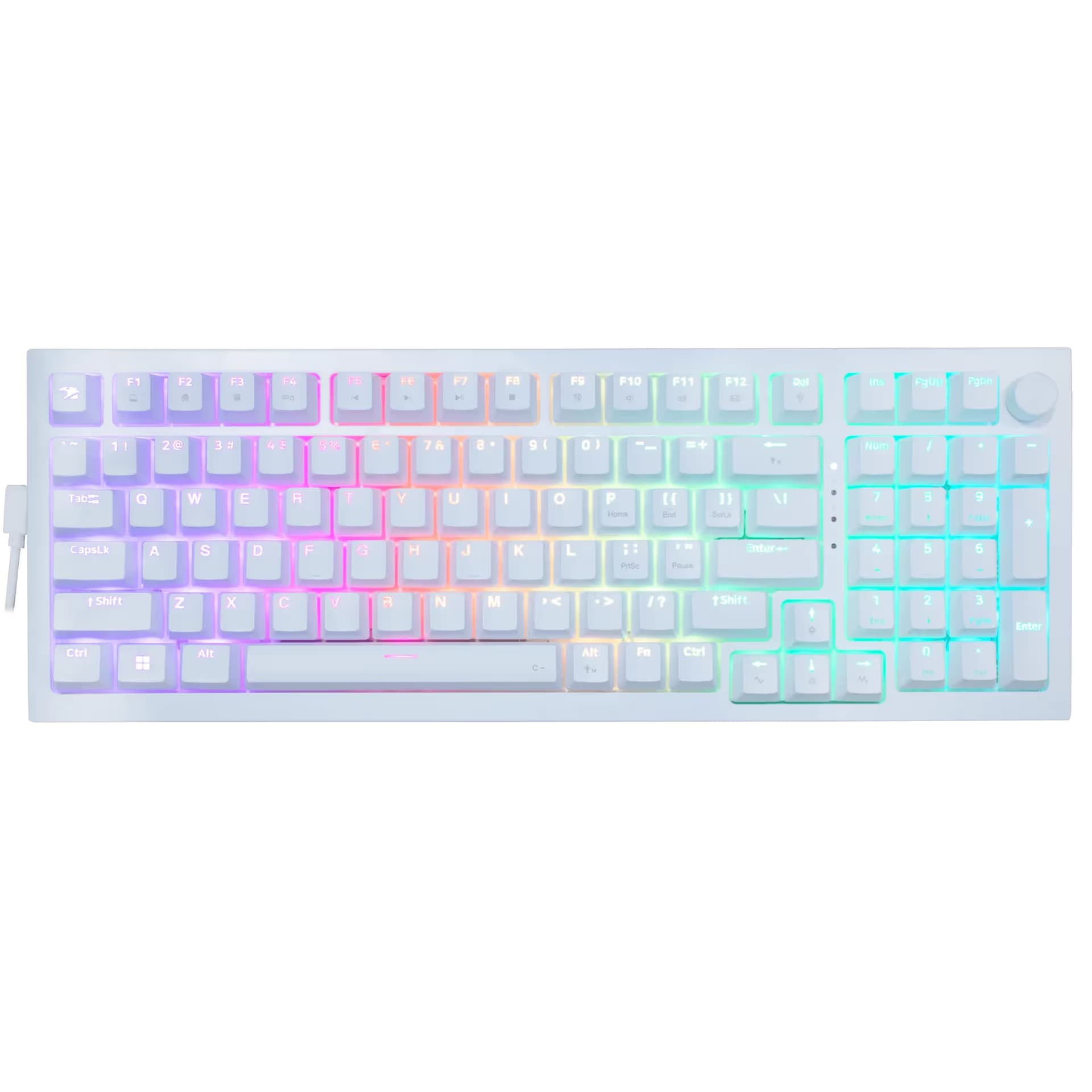 iBUYPOWER MK9 Pro RGB Mechanical Gaming Keyboard- White image