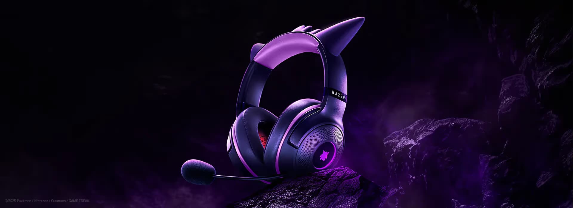 Razer Kraken Kitty V2 Wired Gaming Headset - Gengar Edition image