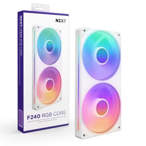 NZXT F240 RGB Core - 240mm Single-Frame Fan Unit White main image