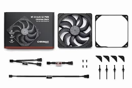 Noctua NF-A14x25 G2 chromaxBlack 140mm image