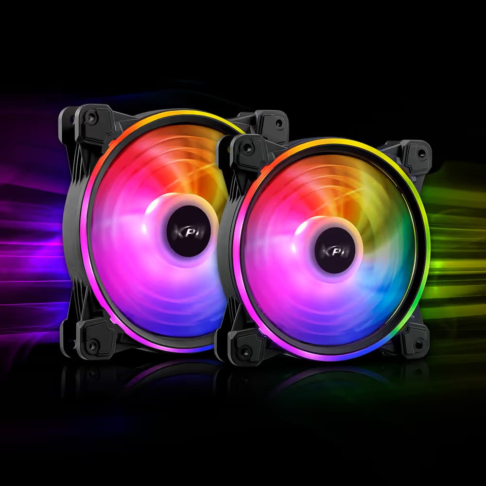 ADATA XPG Hurricane ARGB 120mm PWM Triple Fan Pack - Black main image