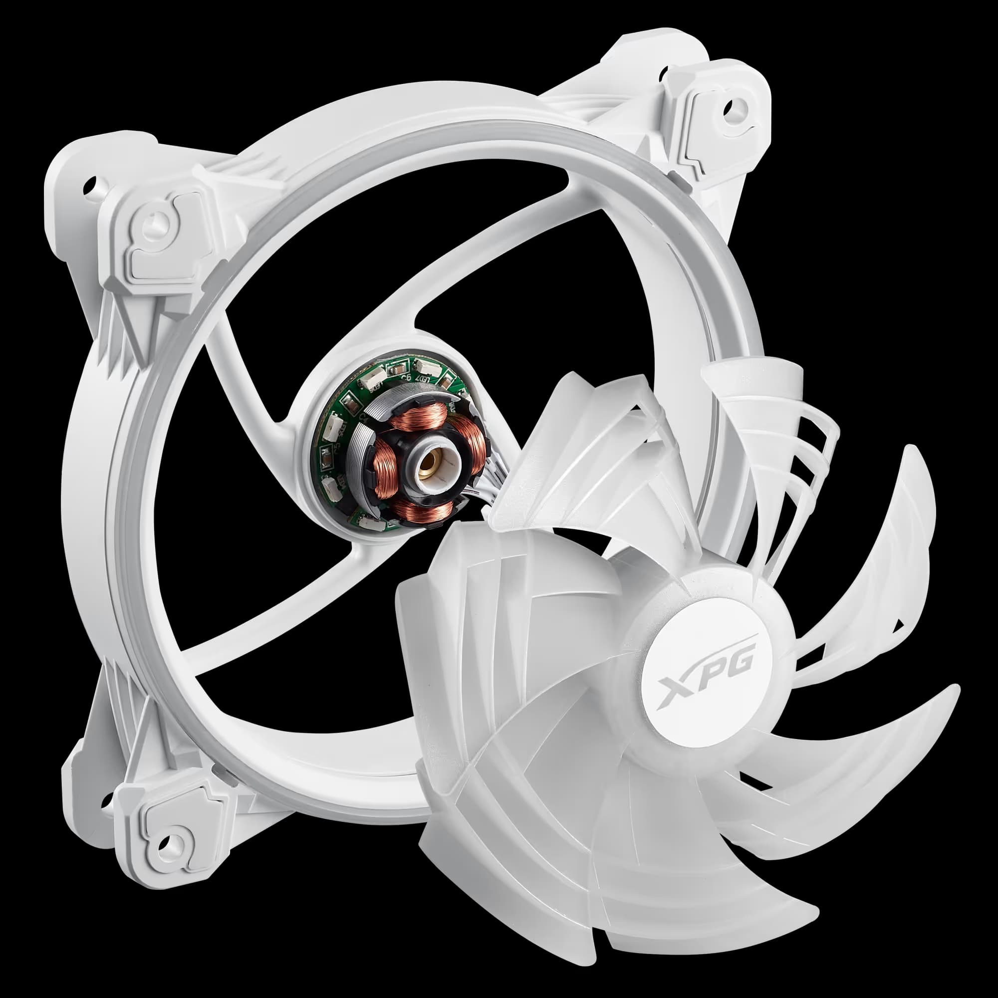 ADATA XPG Hurricane ARGB 120mm PWM Triple Fan Pack - White image