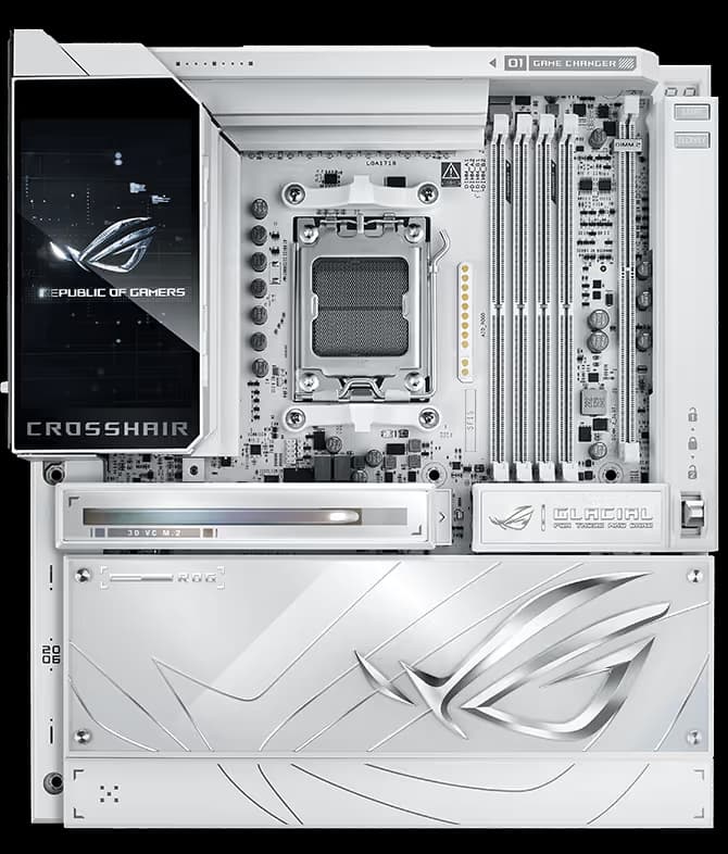 ASUS ROG CROSSHAIR X870E GLACIAL main image