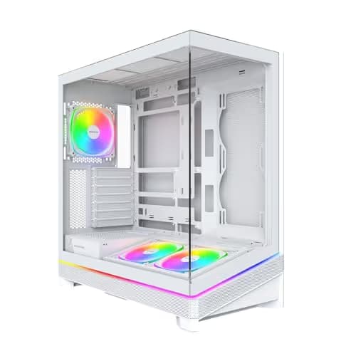 Montech Sky 3 ATX Mid Tower with Tempered Glass Side Panel - White main image